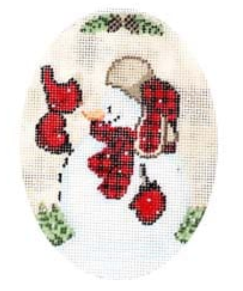 SS-XO05 Snowman with Cardinal