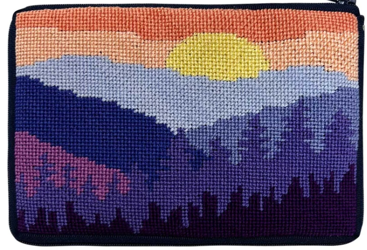 SZ641 Mountain Scene Cosmetic Purse
