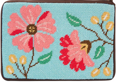 SZ624 Pink Flowers Cosmetic Purse