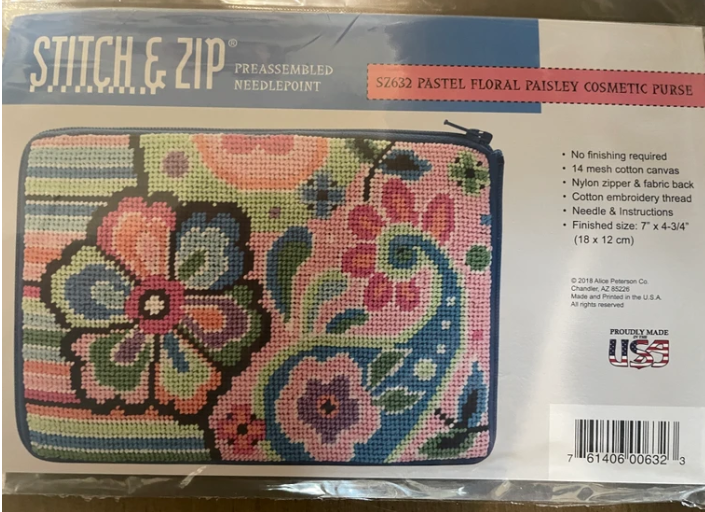 SZ632 Pastel Floral Cosmetic Purse