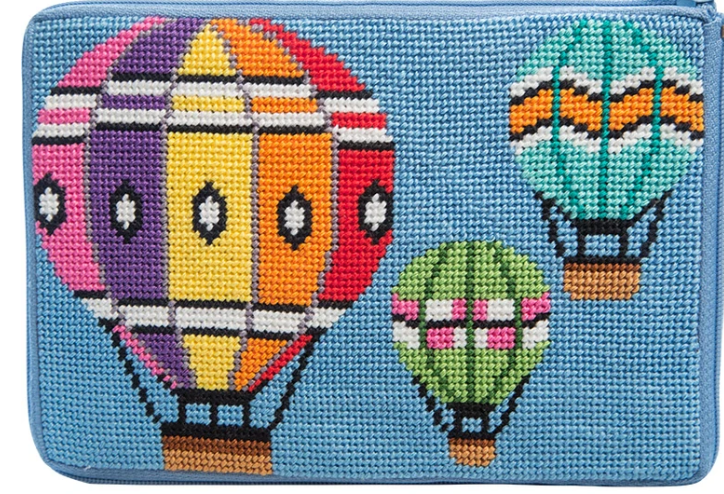 SZ612 Balloons in Flight Stitch N' Zip Cosmetic Purse