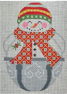 CH-1495 Jingle Snowman Striped Hat
