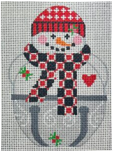 CH-1497 Jingle Snowman Red Hat
