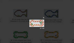 BP-02 Candy Cane Bone Ornament