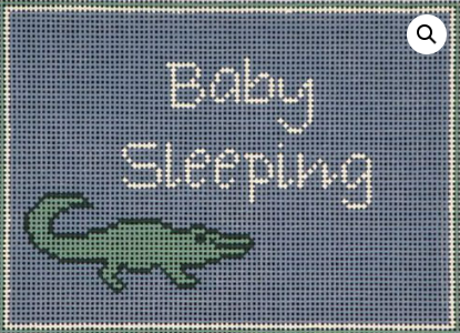 DHG211- Baby sleeping - Blue with aligator