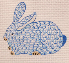 OM-147 Blue Mini Herend Bunny