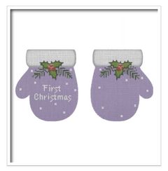 MT13 First Christmas Mittens - Purple