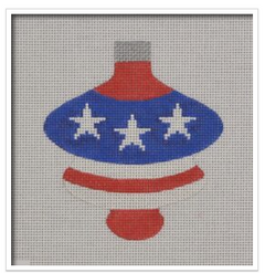PA01 Patriotic Spindle Ornament