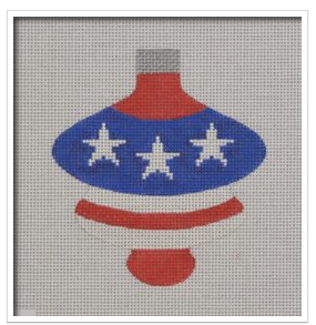 PA01 Patriotic Spindle Ornament