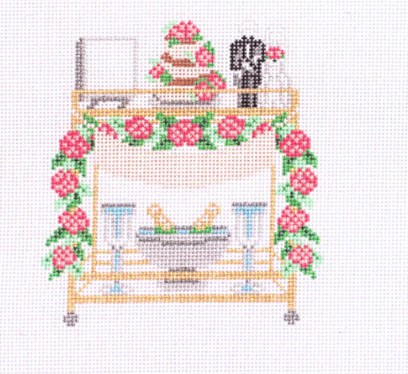 mjd-132A Wedding Bar Cart