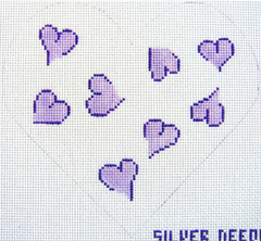 Silver Needle 159L- Heart Pillow Lavender