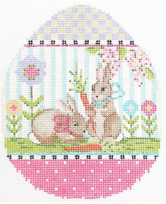KEA05-18 Pair O' Bunnies Egg