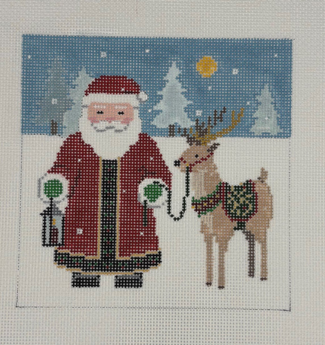 727 SR Santa with Reindeer