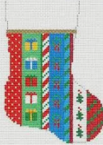 5464 SR Vertical Stripe Mini Stocking