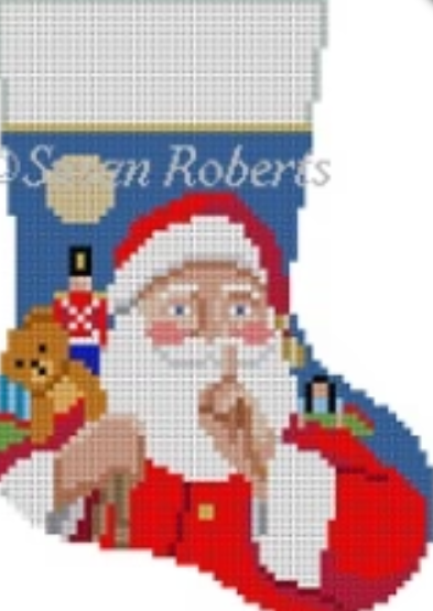 5467 SR Moonlight Shhh Santa Mini Stocking