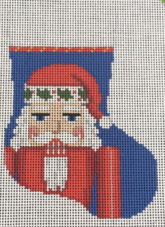 5469 SR Santa Nutcracker Mini Stocking