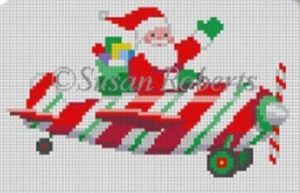 5838 SR Santa Pilot Ornament