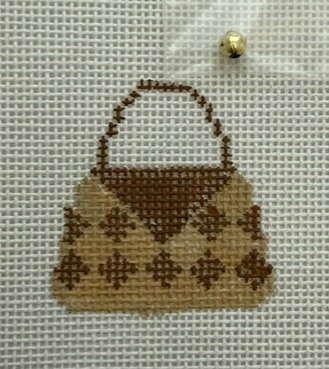 HB-78 Mini Purse Brown Diamonds