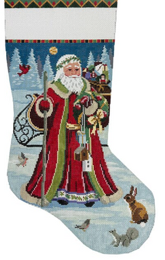 190 SR Santa Birdhouse Delivery Stocking