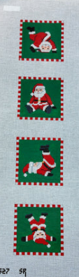 0527 SR Tumbling Santa Coasters