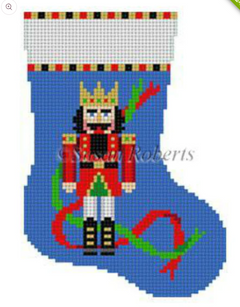 5405 SR Nutcracker in Ribbons Mini Stocking