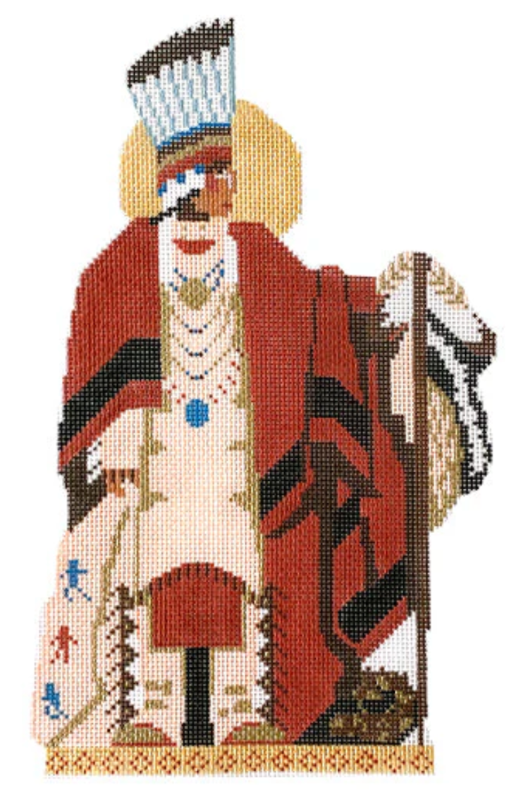 PP390EA Southwestern Nativity - Blackfoot Chief