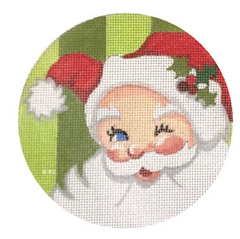 HO-2071 Rd Santa Green Background