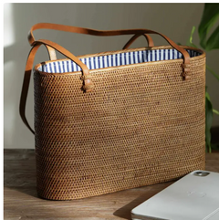 Bali Rattan Tote Bag-Medium