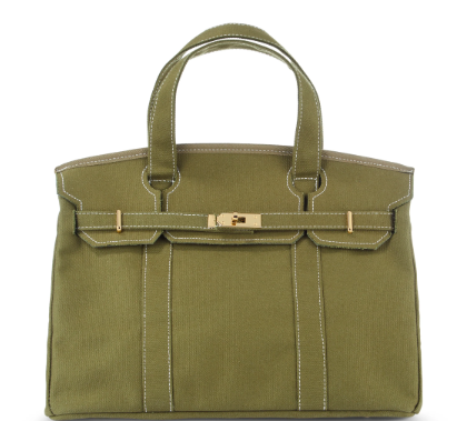 Canvas Boatkin Bag - Army Green Solid