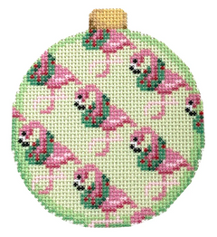 NTG-TS331 Flamingo Repeat Ball Ornament