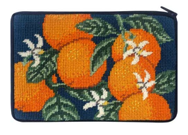 Sz636 Oranges - Stitch N' Zip Cosmetic Purse