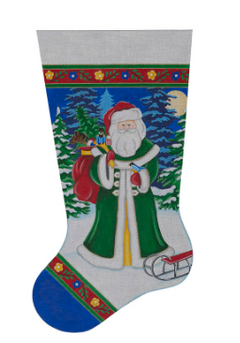 STK03 Old World Santa with Sled