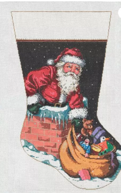 Up on the Roof Stocking Toe - Right