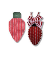 S-XODD Light Bulb Red White Stripes