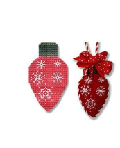 S-XO U Light Bulb Red with Snowflakes