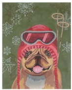 FF-PL08 Ski Dogs French Bulldog