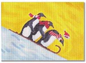 SC-PL44 Penguins Sledding
