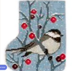 ST-C654winter Bird Mini Sock