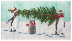 SC-CC04 Penguins Bringing Home the Tree