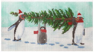 SC-CC04 Penguins Bringing Home the Tree