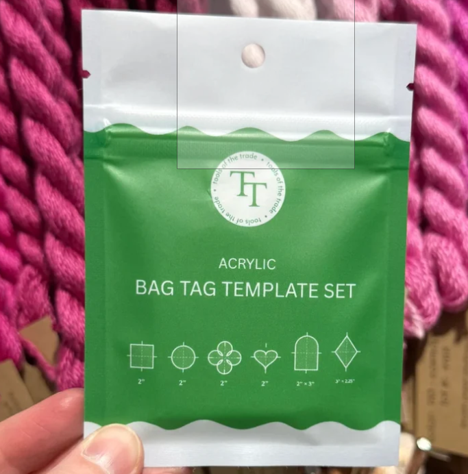 Bag Tag Template 6 Piece Set