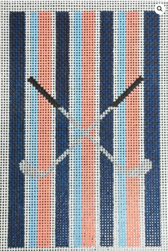 YDG10 Golf Clubs on Navy, Carolina, and Coral Stripes