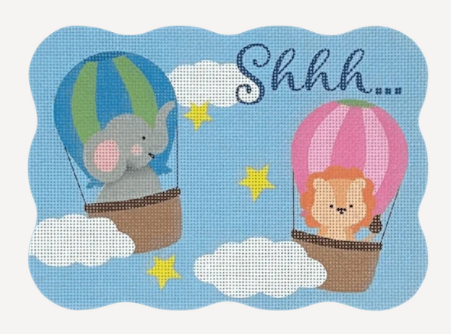 BB33 Shhh Blue Pink Balloon Critters Twins