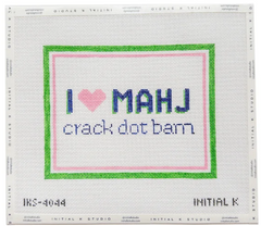 IKS-4042 I heart Mahj Clutch