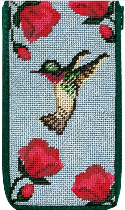 SZ3018 Hummingbird Zip Eyeglass Case