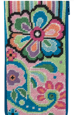 SZ3008 Pastel Floral Paisley Zip Eyeglass Case