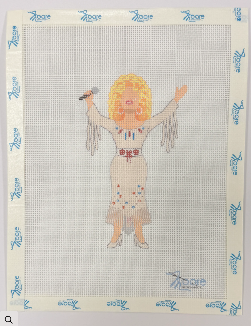 Dolly Parton Needlepoint Canvas