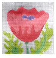 59G Jean Smith Poppy Coaster