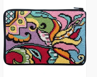 SZ614 Modern Tulip Purse - Stitch N' Zip Cosmetic Purse