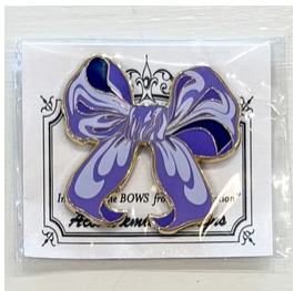 Large Purple Bow needle minder by Accoutrement Designs